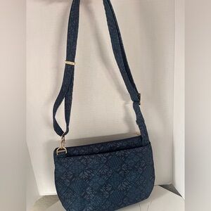 Travelon Blue Floral Crossbody Bag